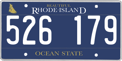 RI license plate 526179