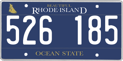 RI license plate 526185