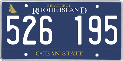 RI license plate 526195