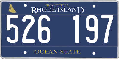 RI license plate 526197