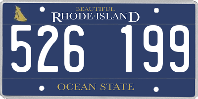 RI license plate 526199