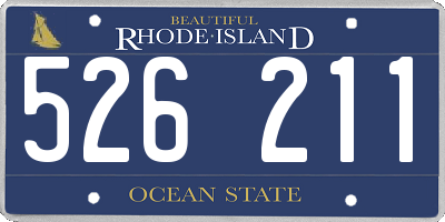 RI license plate 526211