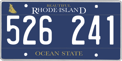 RI license plate 526241