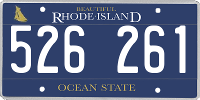 RI license plate 526261