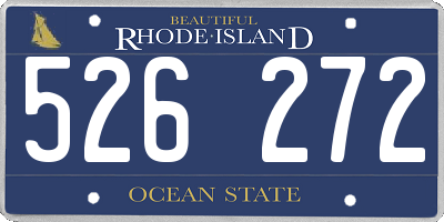 RI license plate 526272
