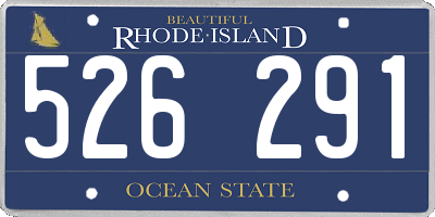 RI license plate 526291