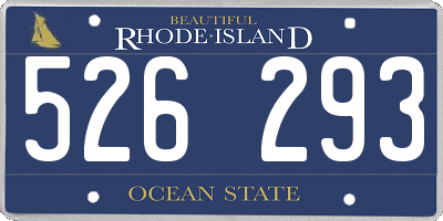 RI license plate 526293