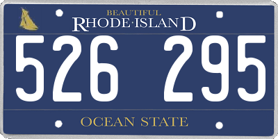 RI license plate 526295