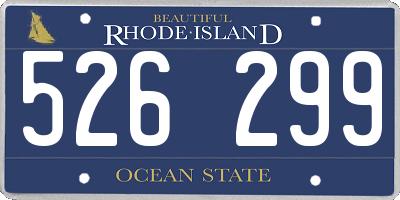 RI license plate 526299