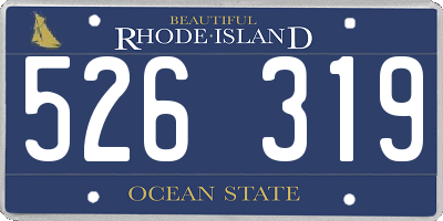 RI license plate 526319