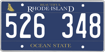 RI license plate 526348