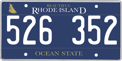 RI license plate 526352