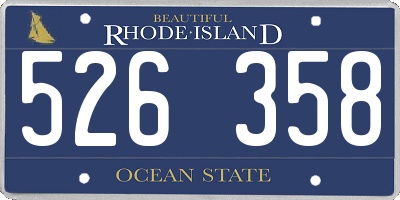 RI license plate 526358
