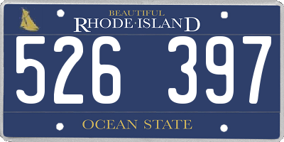 RI license plate 526397