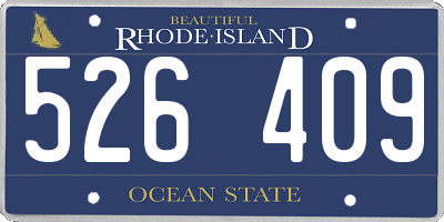 RI license plate 526409