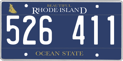 RI license plate 526411