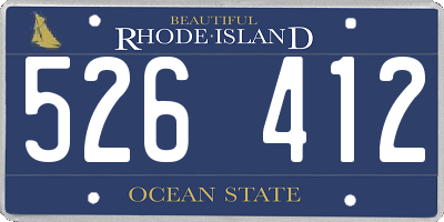 RI license plate 526412