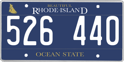 RI license plate 526440