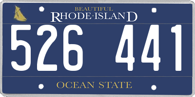 RI license plate 526441