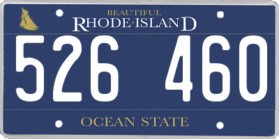 RI license plate 526460