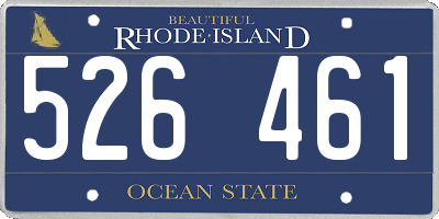 RI license plate 526461