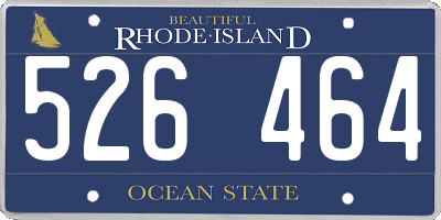 RI license plate 526464