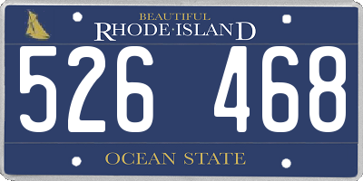 RI license plate 526468