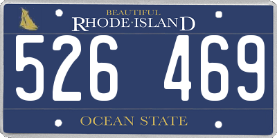 RI license plate 526469