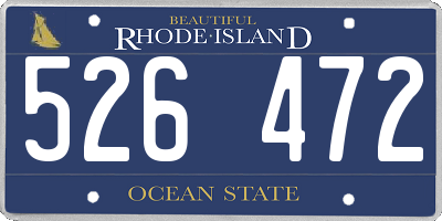 RI license plate 526472