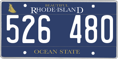 RI license plate 526480