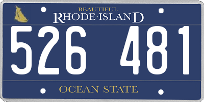 RI license plate 526481