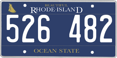 RI license plate 526482