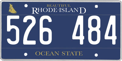 RI license plate 526484