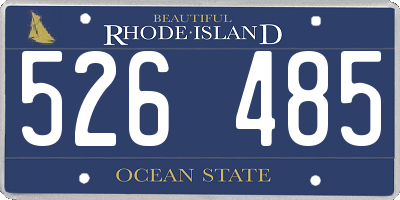 RI license plate 526485