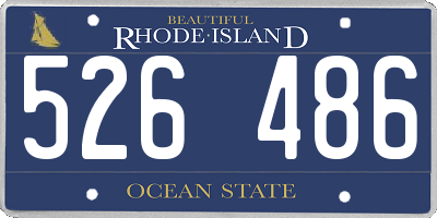 RI license plate 526486