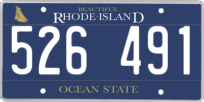 RI license plate 526491