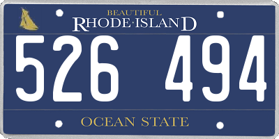 RI license plate 526494