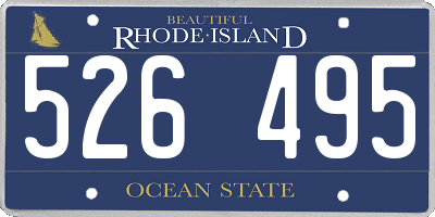 RI license plate 526495