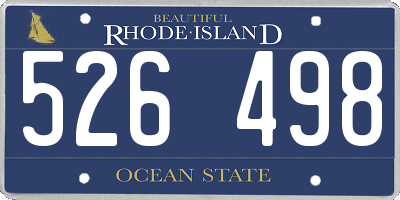 RI license plate 526498