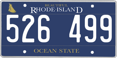 RI license plate 526499