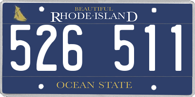RI license plate 526511