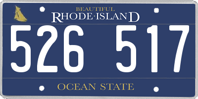 RI license plate 526517