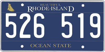 RI license plate 526519