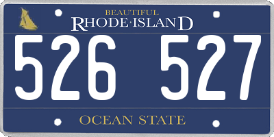 RI license plate 526527