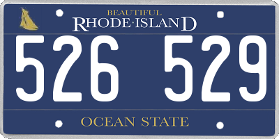 RI license plate 526529