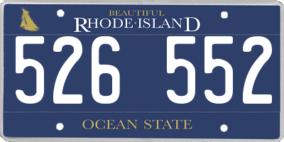 RI license plate 526552