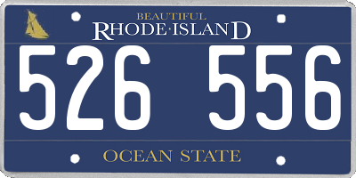 RI license plate 526556