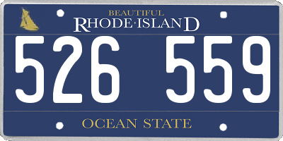 RI license plate 526559