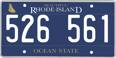 RI license plate 526561