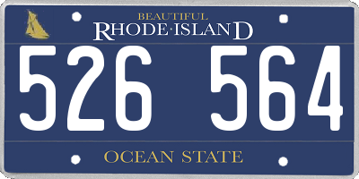RI license plate 526564